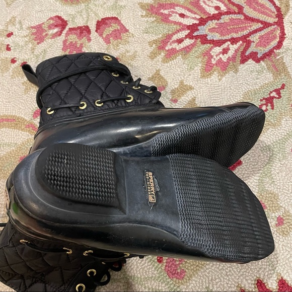 Sperry Top Sider Quilt Rain Boots 8.5 - Picture 3 of 9